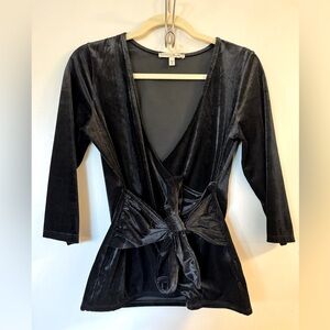 Express Black Wrap Shirt